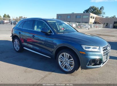 2018 AUDI Q5 2.0T PREMIUM/2.0T TECH PREMIUM Blue  Gasoline WA1BNAFY4J2127461 photo #1