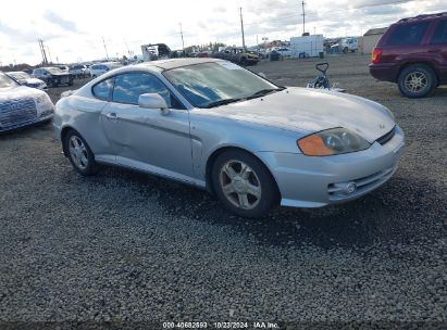 2003 HYUNDAI TIBURON GT V6 Silver  Gasoline KMHHN65F43U060831 photo #1