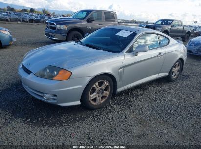 2003 HYUNDAI TIBURON GT V6 Silver  Gasoline KMHHN65F43U060831 photo #3