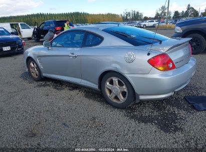 2003 HYUNDAI TIBURON GT V6 Silver  Gasoline KMHHN65F43U060831 photo #4