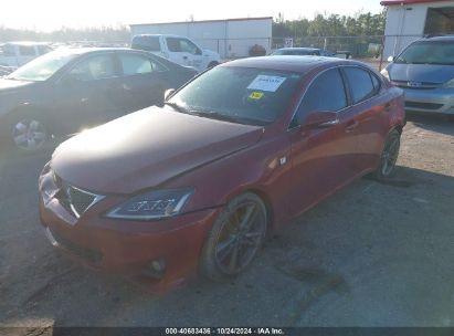 2011 LEXUS IS 250 Red  Gasoline JTHBF5C2XB5155869 photo #3