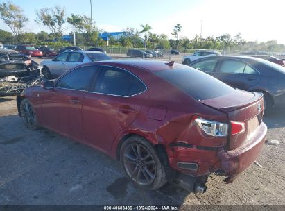 2011 LEXUS IS 250 Red  Gasoline JTHBF5C2XB5155869 photo #4