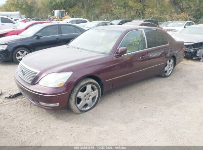 2005 LEXUS LS 430 Purple  Gasoline JTHBN36F555011804 photo #3