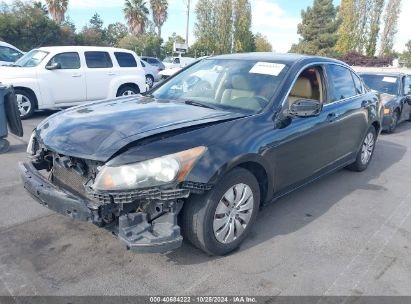 2010 HONDA ACCORD 2.4 LX Black  Gasoline 1HGCP2F34AA139003 photo #3