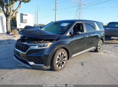 2022 KIA CARNIVAL MPV EX Black  Gasoline KNDNB4H32N6109134 photo #3