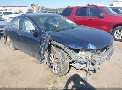 2014 HONDA ACCORD EX-L Blue  Gasoline 1HGCR2F8XEA205078 photo #1