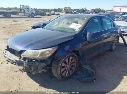 2014 HONDA ACCORD EX-L Blue  Gasoline 1HGCR2F8XEA205078 photo #3