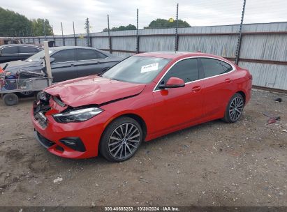 2021 BMW 228I GRAN COUPE SDRIVE Red  Gasoline WBA53AK09M7H54785 photo #3