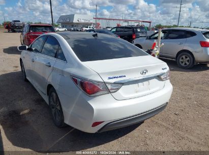 2015 HYUNDAI SONATA HYBRID LIMITED White  Hybrid KMHEC4A48FA120925 photo #4