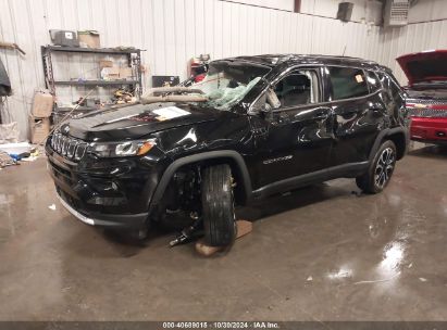 2022 JEEP COMPASS LIMITED 4X4 Black  Gasoline 3C4NJDCB5NT153300 photo #3