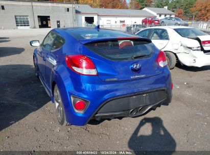 2014 HYUNDAI VELOSTER TURBO R-SPEC Blue  Gasoline KMHTC6AE6EU206016 photo #4