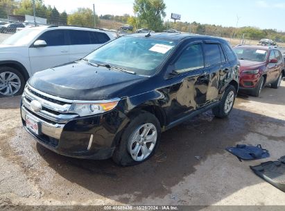 2012 FORD EDGE SEL Black  Gasoline 2FMDK3JC9CBA05024 photo #3