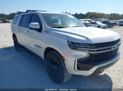 2022 CHEVROLET SUBURBAN 4WD Z71 White  Gasoline 1GNSKDKL7NR257779 photo #1