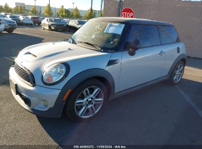 2013 MINI HARDTOP COOPER S Silver  Gasoline WMWSV3C51DT476147 photo #3