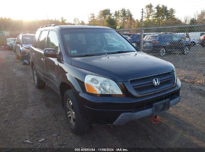 2004 HONDA PILOT EX-L Black  Gasoline 2HKYF18524H578858 photo #1