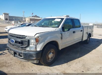 2020 FORD F-250 XL White  gas 1FD7W2A65LED38282 photo #3