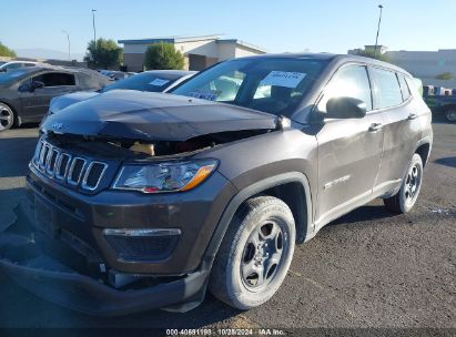 2019 JEEP COMPASS SPORT FWD Gray  Gasoline 3C4NJCAB2KT613795 photo #3