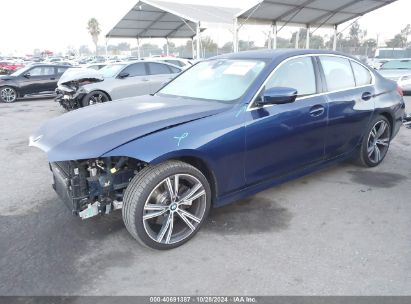 2020 BMW 330I Blue  Gasoline 3MW5R1J00L8B14250 photo #3