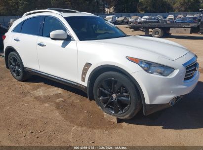 2013 INFINITI FX37 White  Gasoline JN8CS1MU7DM142326 photo #1