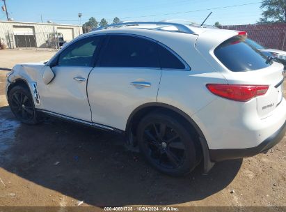 2013 INFINITI FX37 White  Gasoline JN8CS1MU7DM142326 photo #4