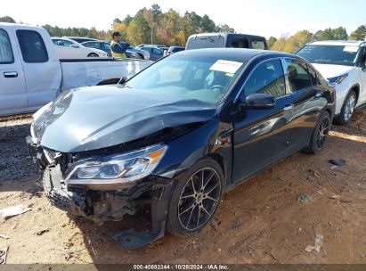 2017 HONDA ACCORD EX Black  Gasoline 1HGCR2F72HA004335 photo #3