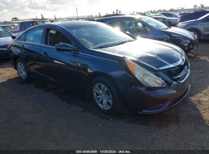 2012 HYUNDAI SONATA GLS Dark Blue  Gasoline 5NPEB4AC1CH491752 photo #1