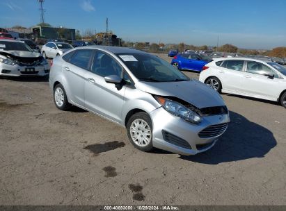 2014 FORD FIESTA S Silver  Gasoline 3FADP4AJ8EM222162 photo #1