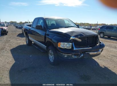 2004 DODGE RAM 1500 SLT/LARAMIE Black  Gasoline 1D7HU18N04S593226 photo #1