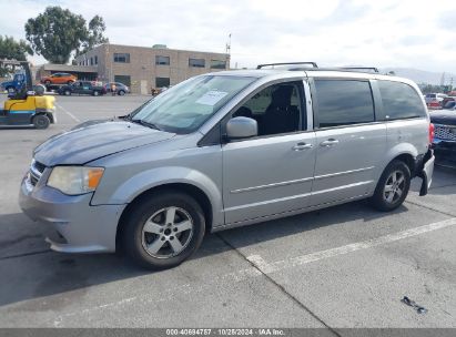 2013 DODGE GRAND CARAVAN SXT Silver  Flexible Fuel 2C4RDGCG2DR651168 photo #3