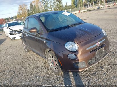 2013 FIAT 500 SPORT Brown  Gasoline 3C3CFFBR8DT536394 photo #1