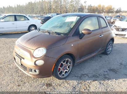 2013 FIAT 500 SPORT Brown  Gasoline 3C3CFFBR8DT536394 photo #3