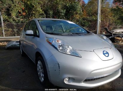 2015 NISSAN LEAF S Silver  Electric 1N4AZ0CP7FC327995 photo #1