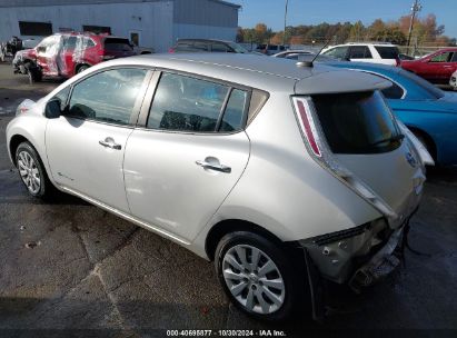 2015 NISSAN LEAF S Silver  Electric 1N4AZ0CP7FC327995 photo #4