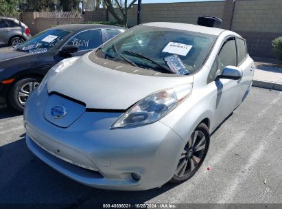 2016 NISSAN LEAF SL Silver  Electric 1N4BZ0CP9GC311495 photo #3