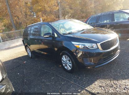 2017 KIA SEDONA LX Black  Gasoline KNDMB5C19H6237852 photo #1