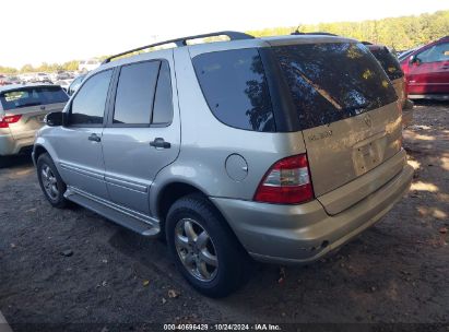 2003 MERCEDES-BENZ ML 350 Silver  Gasoline 4JGAB57E73A438604 photo #4