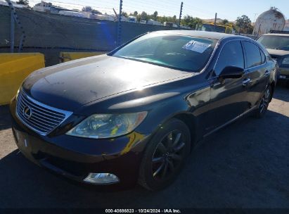 2008 LEXUS LS 460 Black  Gasoline JTHBL46FX85072792 photo #3