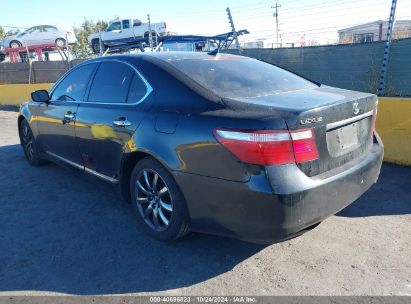 2008 LEXUS LS 460 Black  Gasoline JTHBL46FX85072792 photo #4