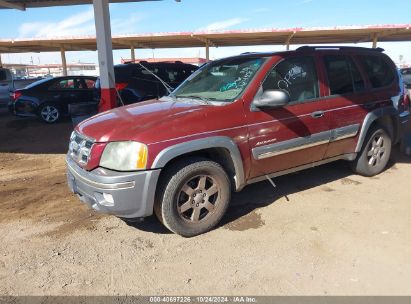 2004 ISUZU ASCENDER S Burgundy  Gasoline 4NUDT13S242102488 photo #3