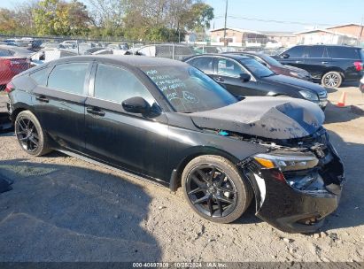 2023 HONDA CIVIC SPORT Black  Gasoline 19XFL2H85PE007972 photo #1