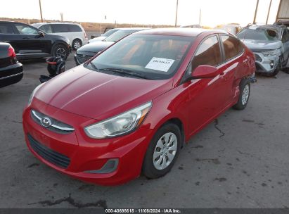 2016 HYUNDAI ACCENT SE Red  Gasoline KMHCT4AE7GU046638 photo #3