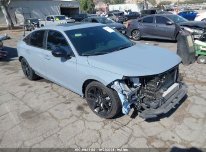 2022 HONDA CIVIC SI SEDAN Gray  Gasoline 2HGFE1E54NH476536 photo #1