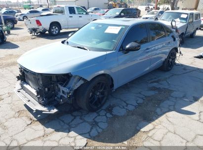 2022 HONDA CIVIC SI SEDAN Gray  Gasoline 2HGFE1E54NH476536 photo #3