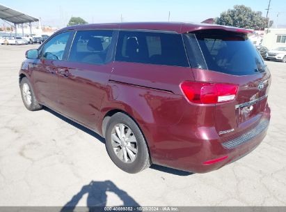 2017 KIA SEDONA LX Burgundy  Gasoline KNDMB5C11H6232189 photo #4