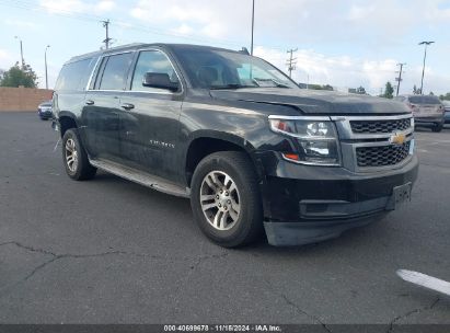 2015 CHEVROLET SUBURBAN 1500 LT Black  Gasoline 1GNSCJKC2FR615027 photo #1