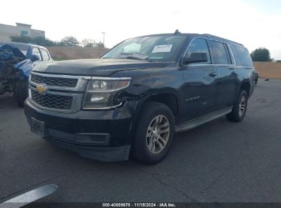 2015 CHEVROLET SUBURBAN 1500 LT Black  Gasoline 1GNSCJKC2FR615027 photo #3