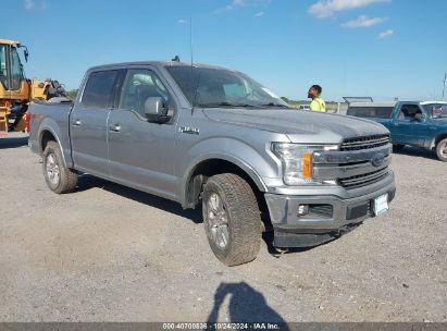 2020 FORD F-150 LARIAT Silver  Gasoline 1FTEW1E52LFA63827 photo #1