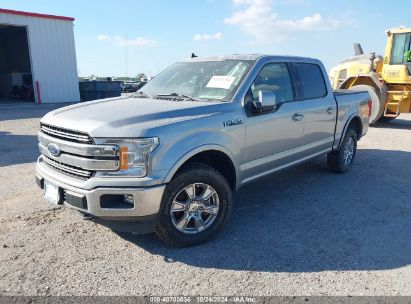 2020 FORD F-150 LARIAT Silver  Gasoline 1FTEW1E52LFA63827 photo #3