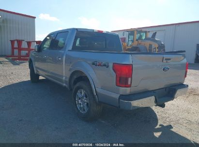 2020 FORD F-150 LARIAT Silver  Gasoline 1FTEW1E52LFA63827 photo #4