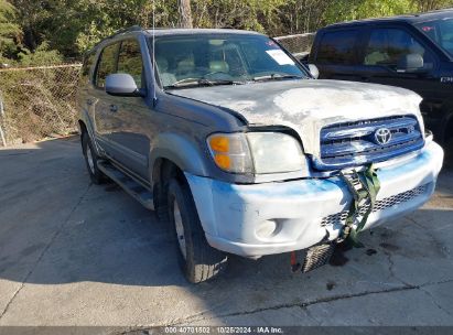 2002 TOYOTA SEQUOIA SR5 Gray  Gasoline 5TDZT34A62S131243 photo #1